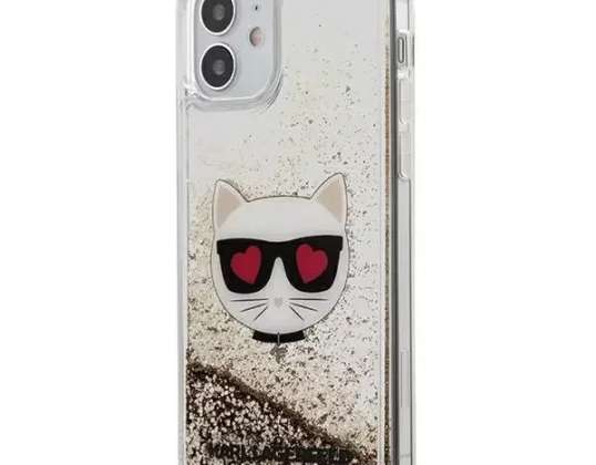 Case Karl Lagerfeld KLHCP12SLCGLGO voor iPhone 12 mini 5,4" hardcase Liq
