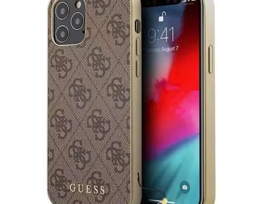 Guess Case GUHCP12LGF4GBR para iPhone 12 Pro Max 6,7" hardcase 4G Charms