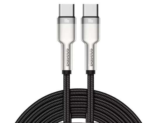 Cable Baseus Cafule USB-C a USB-C, 100W, 2m (Negro)