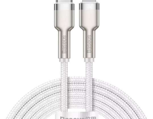 USB-C-kabel til Lightning Baseus Cafule, PD, 20W, 2m (hvid)