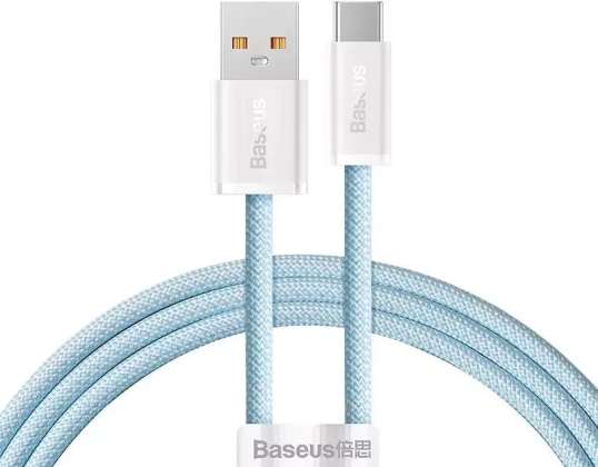 USB į USB-C kabelis Baseus Dynamic Series, 100W, 1m (mėlyna)