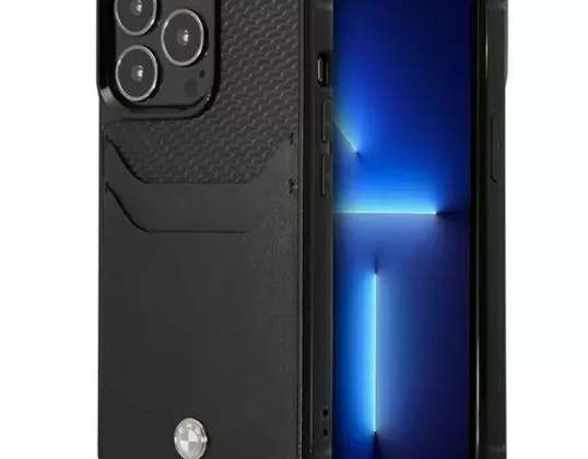 Coque de téléphone BMW BMHCP14L22RSEPK pour Apple iPhone 14 Pro 6,1 » noir