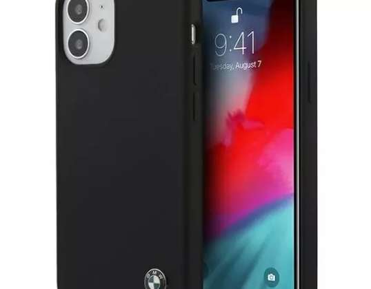 BMW BMHCP12SSILBK phone case for Apple iPhone 12 Mini 5,4" black/
