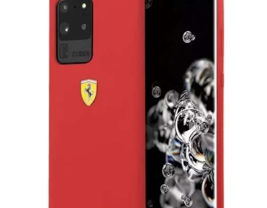 Ferrari kietasis dėklas, skirtas Samsung Galaxy S20 Ultra raudonas/