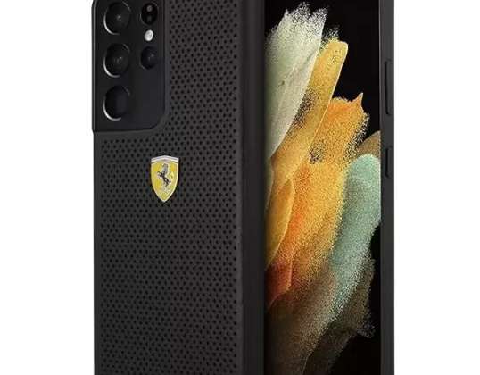 Ferrarien rigide pour Samsung Galaxy S21 Ultra noir/bl