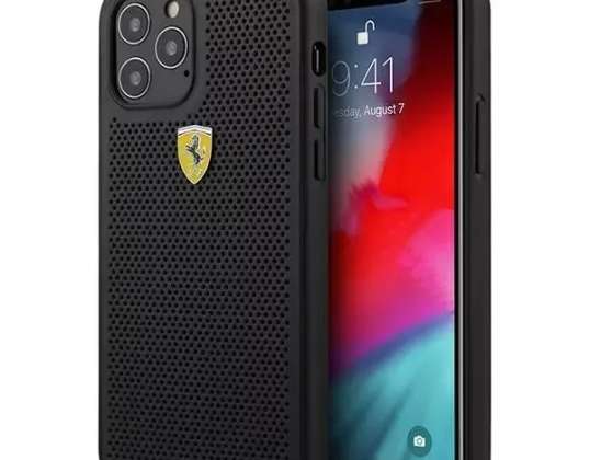Telefono dėklas, skirtas Ferrari iPhone 12 Pro Max 6,7 colio juodos / juodos spalvos kietas dėklas O