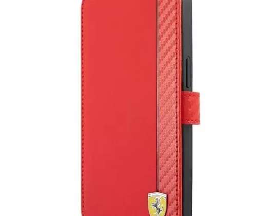 Case voor Ferrari iPhone 13 Pro / 13 6,1 " rood / rood boek op T