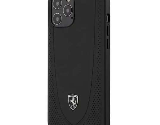 Capa para telefone para Ferrari iPhone 12 Pro Max 6,7" preto / preto hardcase O