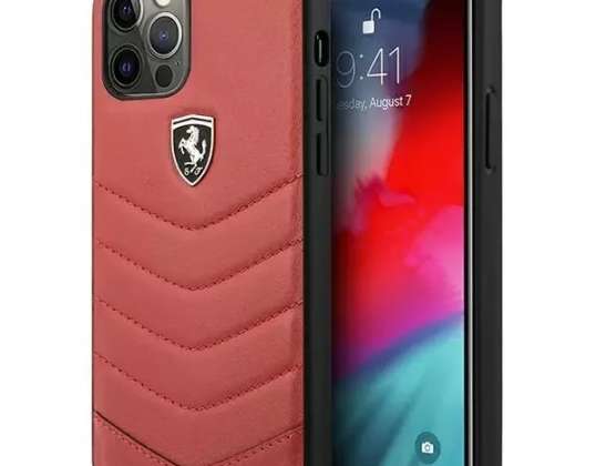 Калъф за Ferrari iPhone 12 Pro Max 6,7" червен/червен твърд калъф O