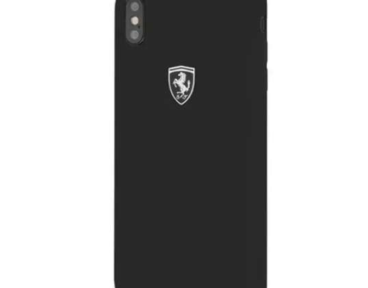 Ferrari Hardcase iPhone Xs Max czarny/black Silicone Off track