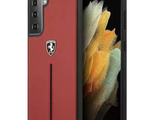 Samsung Galaxy S21 kırmızı / kırmızı ha için Ferrari Hardcase