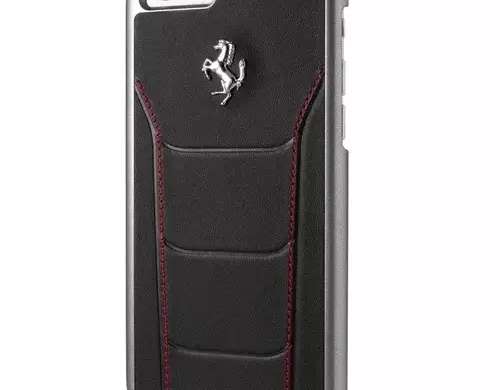 Ferrari Hardcase iPhone 6/6S zwart/rood stiching