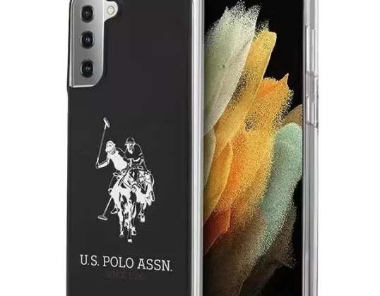 Θήκη τηλεφώνου US Polo Shiny Big Logo για Samsung Galaxy S21 μαύρο/bl