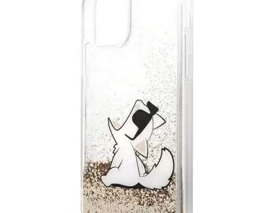 Karl Lagerfeld Pouzdro KLHCN61GCFD pro iPhone 11 6,1" pevné pouzdro Liquid Glit