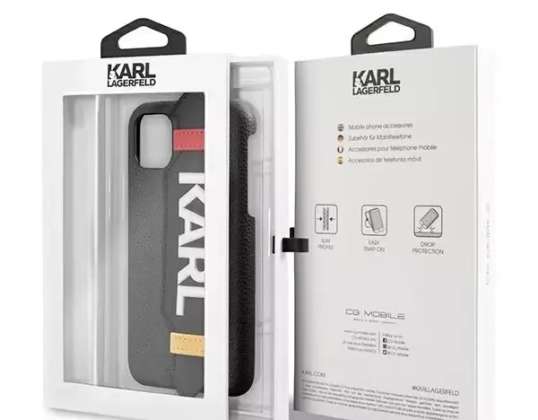 Karl Lagerfeld kotelo KLHCN58HDAWBK iPhone 11 Pro 5,8" kovakoteloinen hihna
