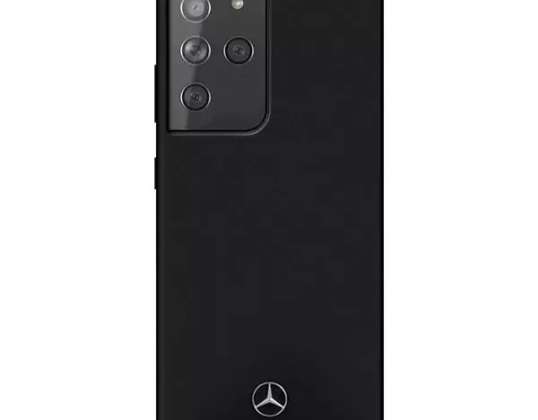 Mercedes MEHCS21LSILBK dėklas, skirtas Samsung Galaxy S21 Ultra G998 kietam dėklui