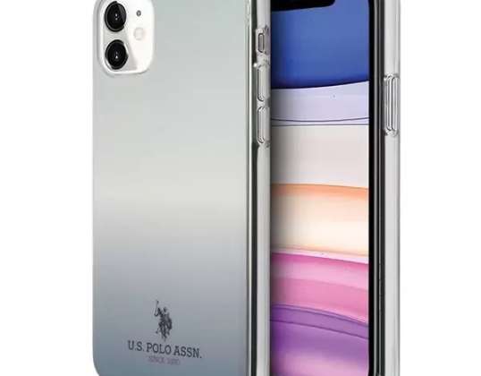 US Polo Gradient Pattern Kolekce Pouzdro na telefon iPhone 11 modrá