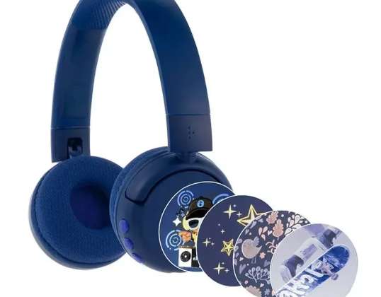 BuddyPhones POPFun kabellose Kopfhörer für Kinder (blau)