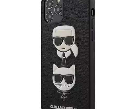 Чохол для телефону Karl Lagerfeld для iPhone 12/12 Pro 6,1" чорний/чорний