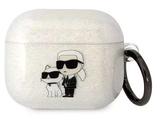 Karl Lagerfeld Protective Headphone Case for Airpods 3 cover transpare