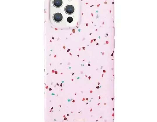 UNIQ Coehl Terrazzo telefoonhoesje voor iPhone 12 Pro Max 6,7" roze/b
