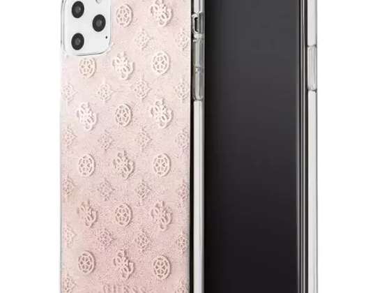 Guess Phone Case voor iPhone 11 Pro Max roze / roze hard case 4G Pe