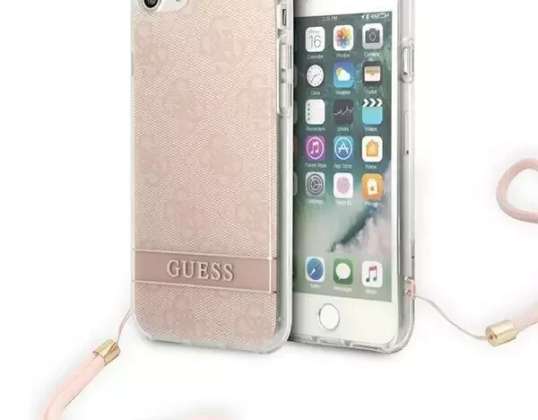 Pouzdro na telefon Guess pro iPhone SE 2022 / SE 2020 / 7/8 růžová / růžová h