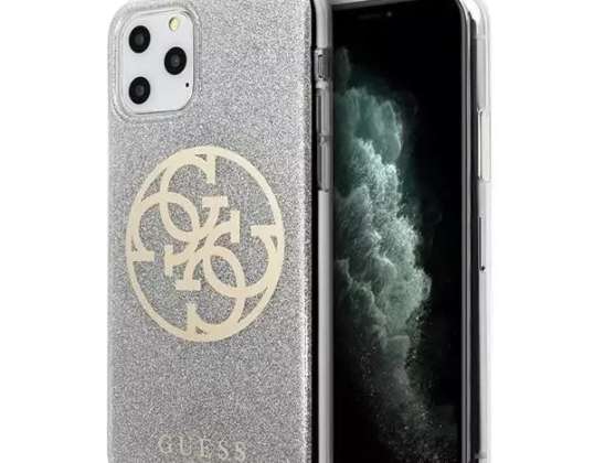 Guess Phone Case for iPhone 11 Pro light grey/light grey hard case