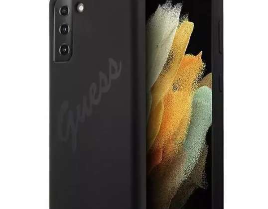 Guess capa de telefone para Samsung Galaxy S21 preto / preto hardcase Scri