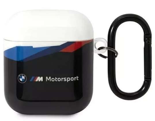 BMW hoofdtelefoonhoes voor AirPods 1/2 cover zwart/zwart Trans