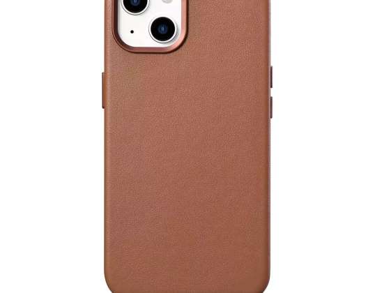 iCarer Case Leather Natural Leather Case Case for iPhone 14 Plu