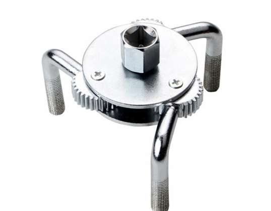 Professional Oil Filter Claw Wrench, 3-Armed - Ideal for Metal-Housed Filters