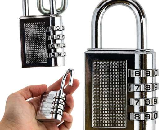 Case Latch Combination Padlock with 4-Digit Code and Durable Aluminum Body