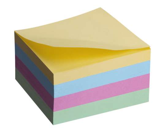 Farbgeklebter Bürowürfel 76 x 76 x 36 mm