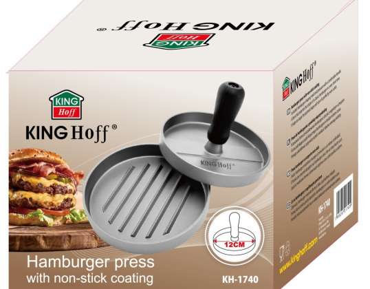 Prensa de hamburguesas para carne, aluminio, Ø12 cm KINGHoff KH-1740