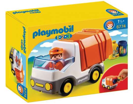 Playmobil 1.2.3 - Camion à ordures (6774)