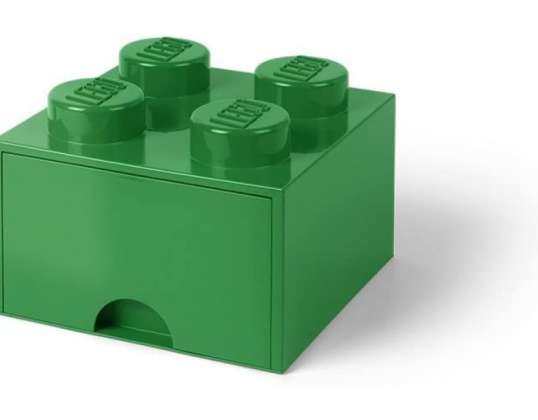 LEGO kaladėlių laikymo stalčius 4 ŽALIAS (40051734)