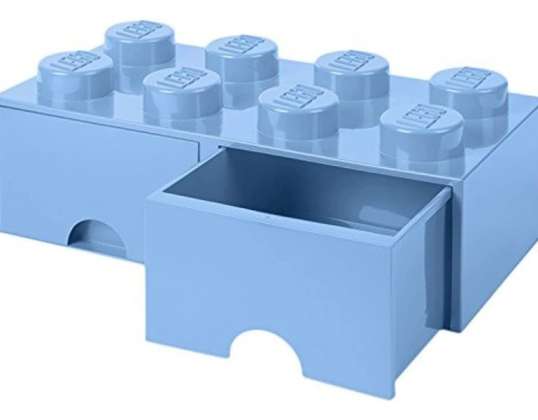 LEGO ladica od opeke za pohranu 8 SVIJETLO PLAVA (40061736)