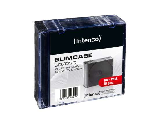 Intenso Slim Vesker CD / DVD 10 Pack gjennomsiktig 9001602