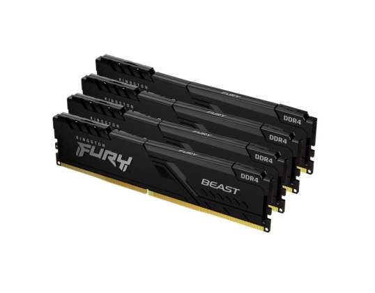 Kingston Fury Beast DDR4 64GB 4 x 16GB 3600MHz CL18 DIMM KF436C18BBK4/64