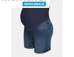 MATERNITY JEANS SHORTS ENGROS. ONLINE SALG