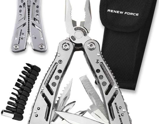 MULTITOOL Multi-Tool RENEW FORCE 24 tööriistast koosnev komplekt POCKET KNIFE MT-PRO-8