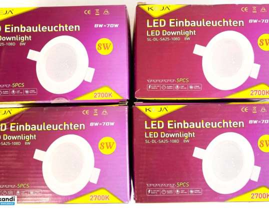 LED infällda lampor, infällda spotlights, LED-lampor, Varumärke: KEJA, för återförsäljare, A-stock