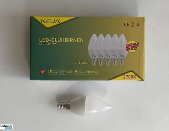 E14 KEJA LED lempos, LED apšvietimas, Lempa, Prekės ženklas: KEJA, perpardavėjams, A-stock