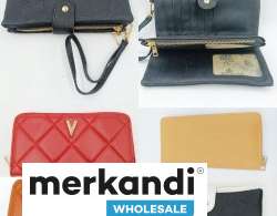 ASSORTED LOT OF WHOLESALE WOMEN'S WALLETS – LATEST TREND MODELS