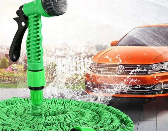 Tuyau d’arrosage extensible avec pistolet pulvérisateur à 7 modes – 30M/45M, SKU 453 (stock en PL)