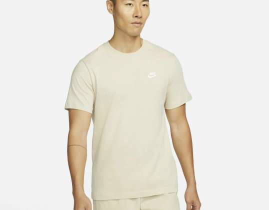 Koszulka Nike Club T-skjorte rotting/hvit - AR4997-206