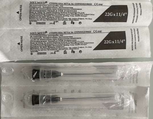 Assorted  Needles for Syringes in 22G