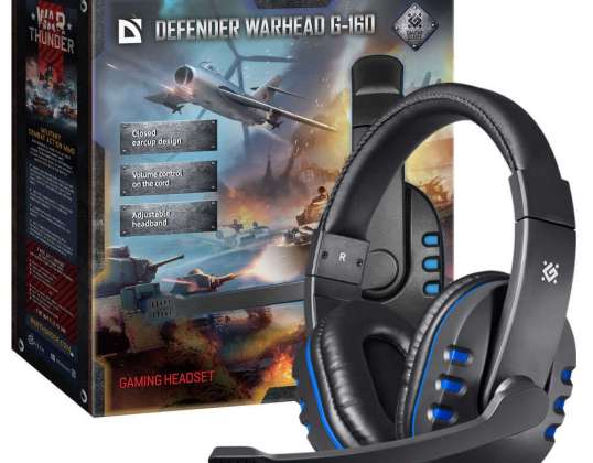 DEFENDER Gaming Headset G 160 Gaming Headset Sort Himmel