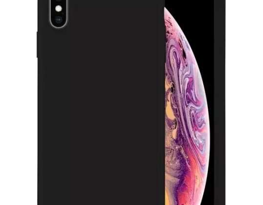 Mercury Silikon Handyhülle für iPhone Xr schwarz /schwarz